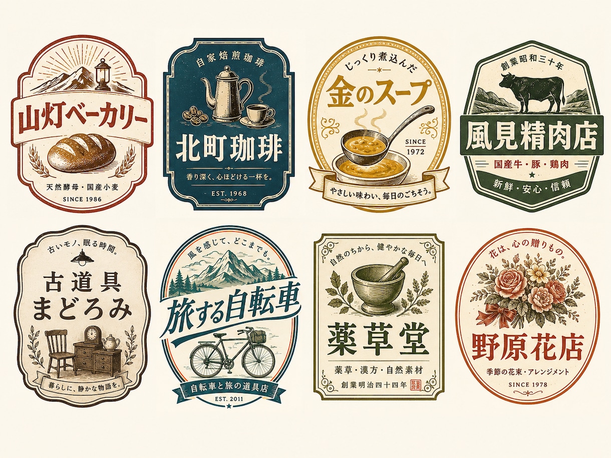 店舗やブランド向けのロゴを制作します 店舗やブランドに長く使えるロゴを制作 イメージ8