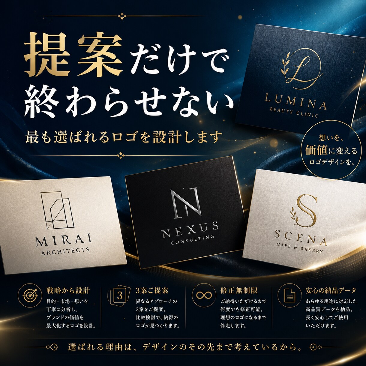 3社様限定価格！世界観が伝わるロゴを制作します 世界観が伝わるロゴを制作　3案提案・修正無制限 イメージ1
