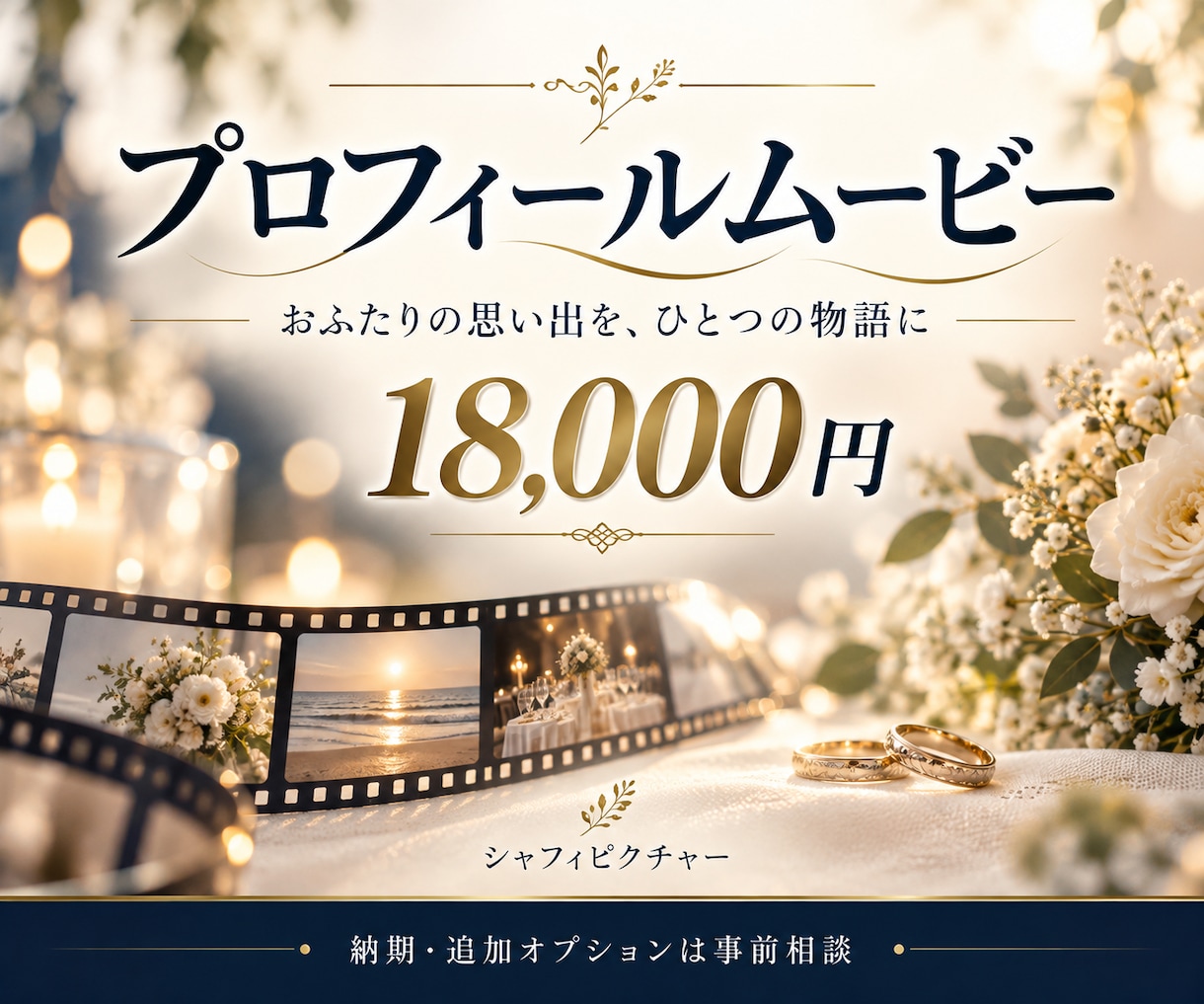 ゲストの涙を誘うプロフィールムービーを制作します 映画のような感動を届けるプロフィールムービー イメージ1