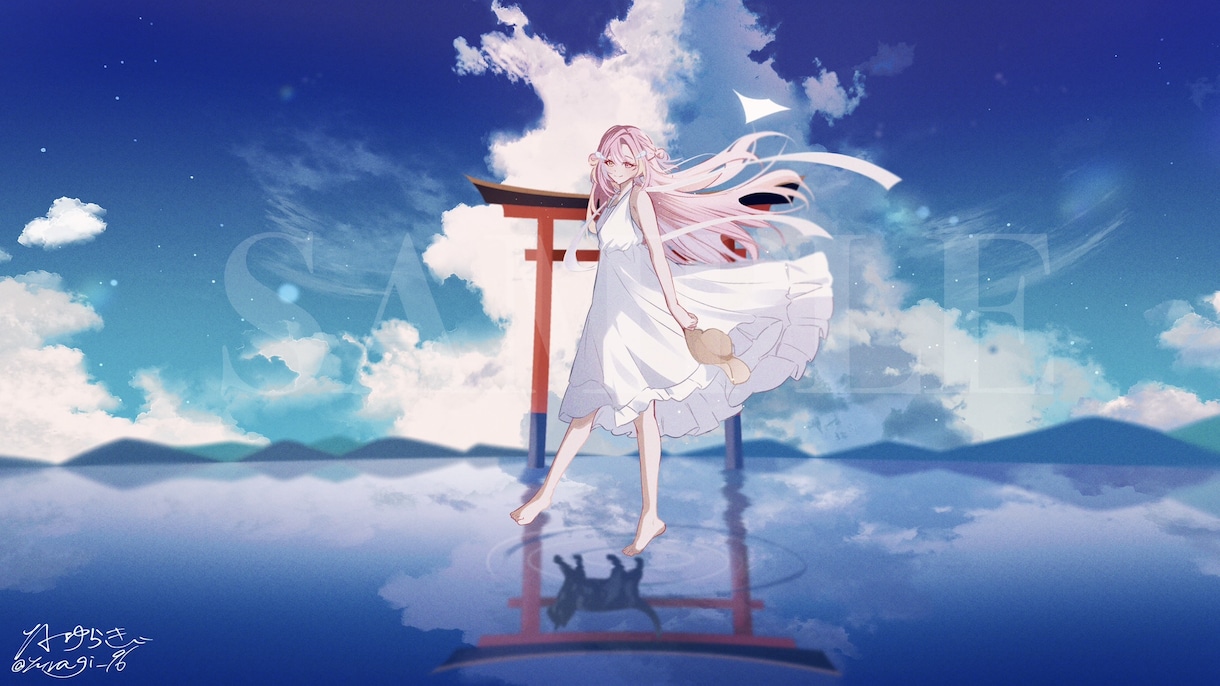 透明感のある光と空気感を表現した一枚絵を制作します カラー/モノクロ等ご要望に沿った作風で制作可能です イメージ6