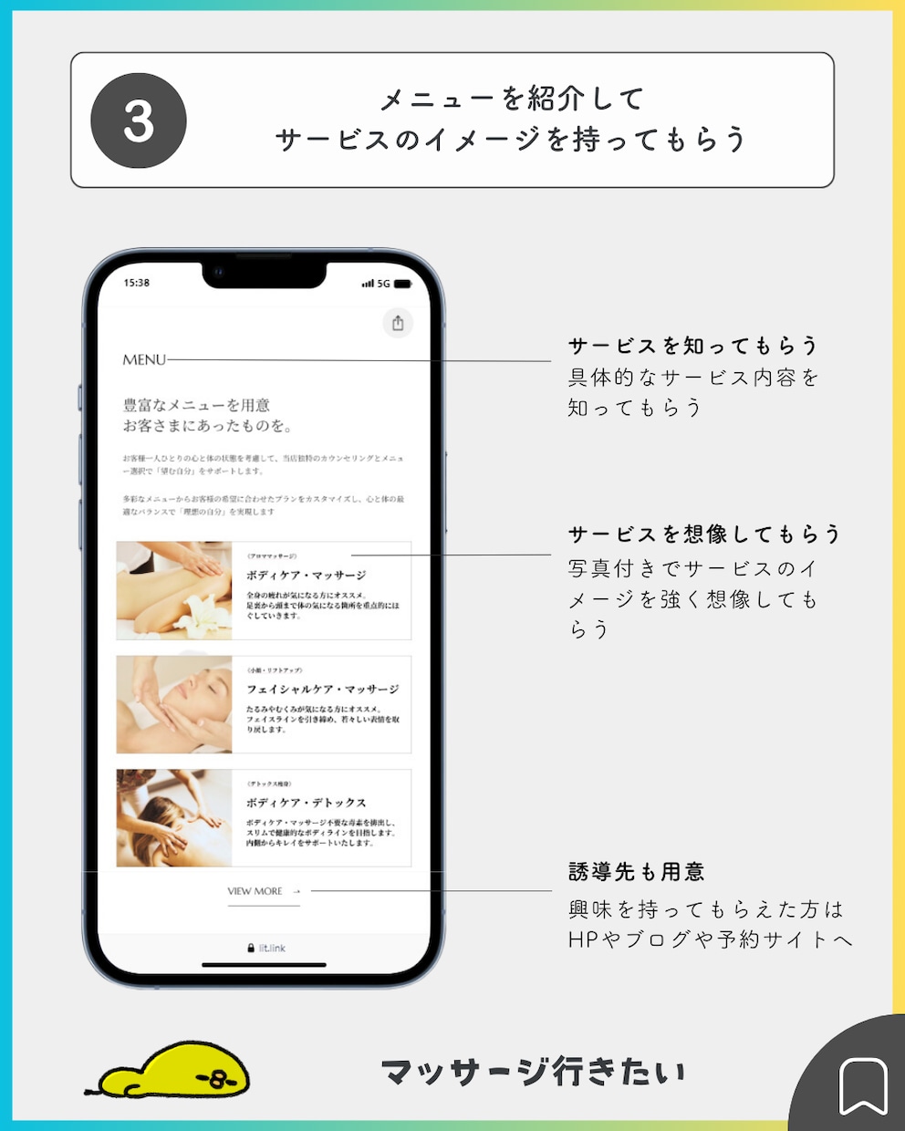 魅力的なリットリンクをデザインします 月額の負担一切なし。どの業界・業種でもお受けします イメージ6