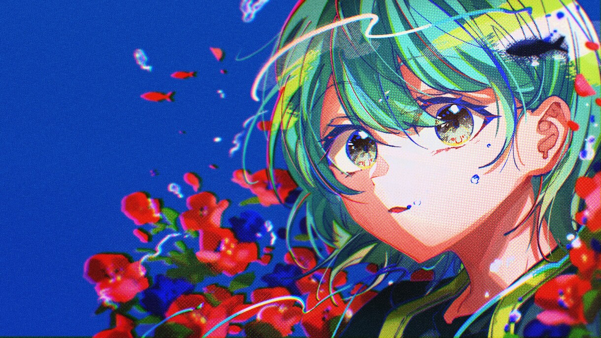 動画用イラスト制作します ボカロUTAUや歌ってみたのサムネイルを個性的に演出！ イメージ4