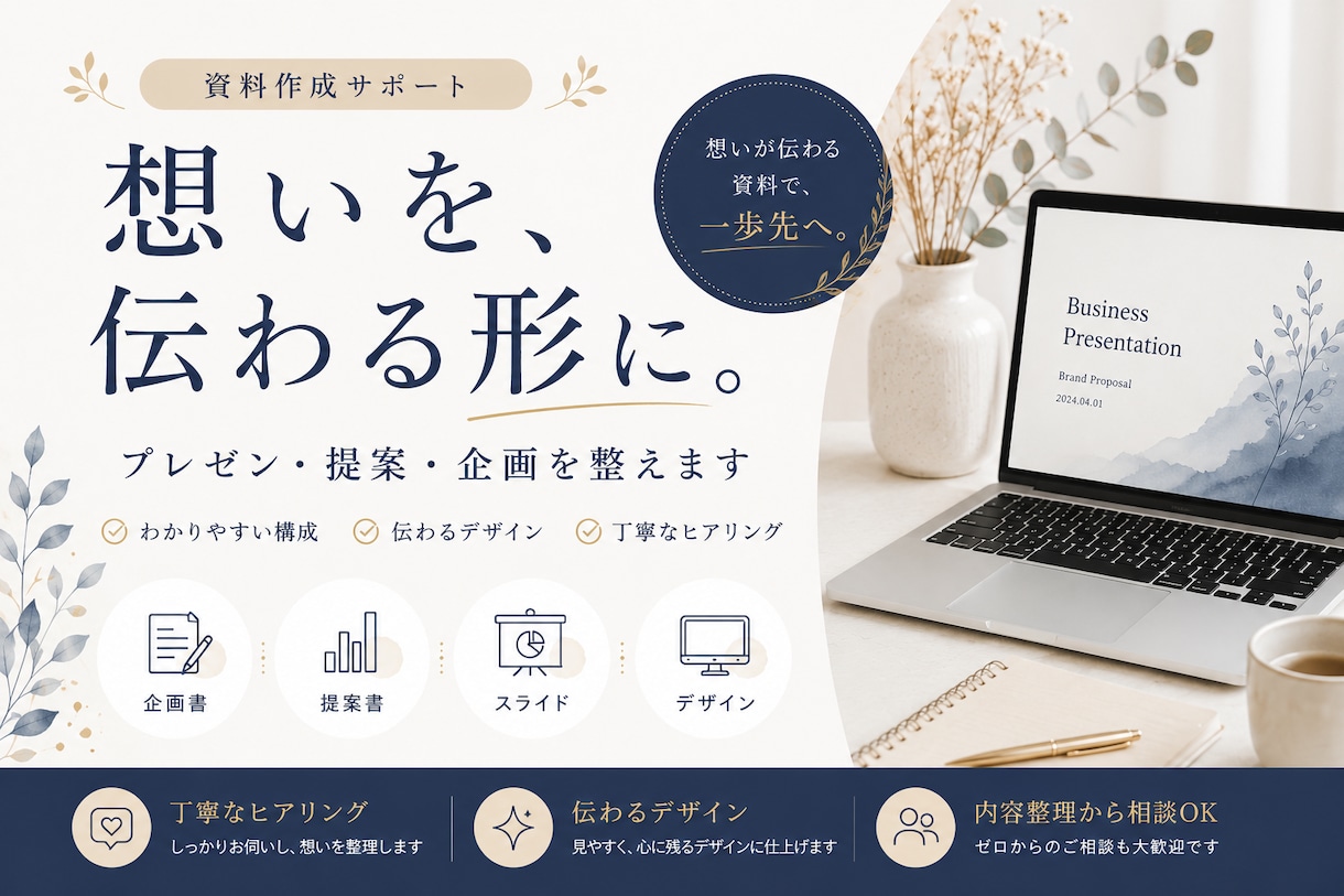 AI活用｜伝わる提案書・企画書を作成します あなたのアイデアや想いを、相手の心を動かす提案書に仕上げます イメージ1