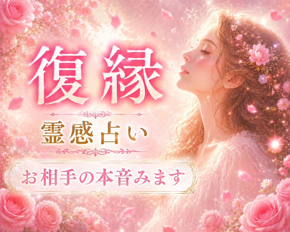 復縁したい方✨彼の本音を霊視✨復縁の可能性を視ます 霊視とカードで彼の本音や復縁の可能性を丁寧に鑑定します。 イメージ1