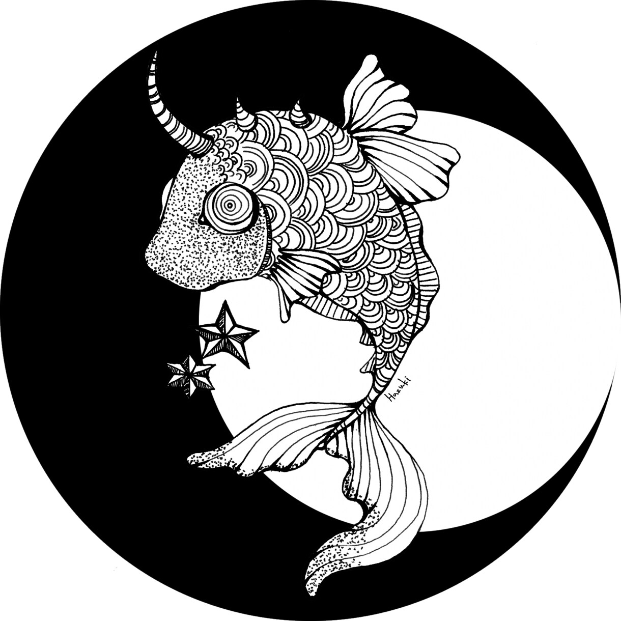 TATTOO調のイラスト、デザイン作ります モノトーンの個性的なTATTOOテイストアート！ イメージ2