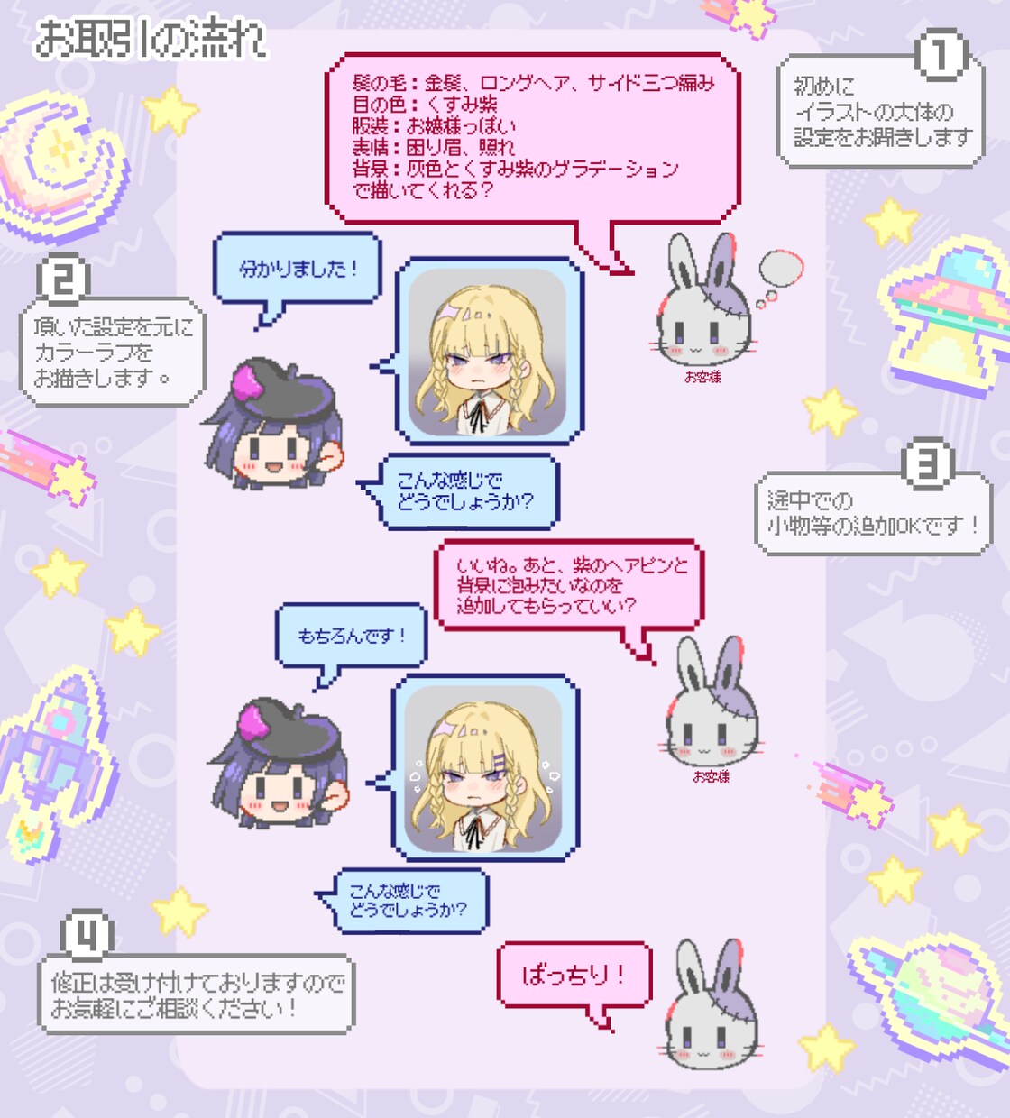 商用OK! 可愛いミニキャラドット絵 描きます お客様のご希望に寄り添って制作いたします！ イメージ6