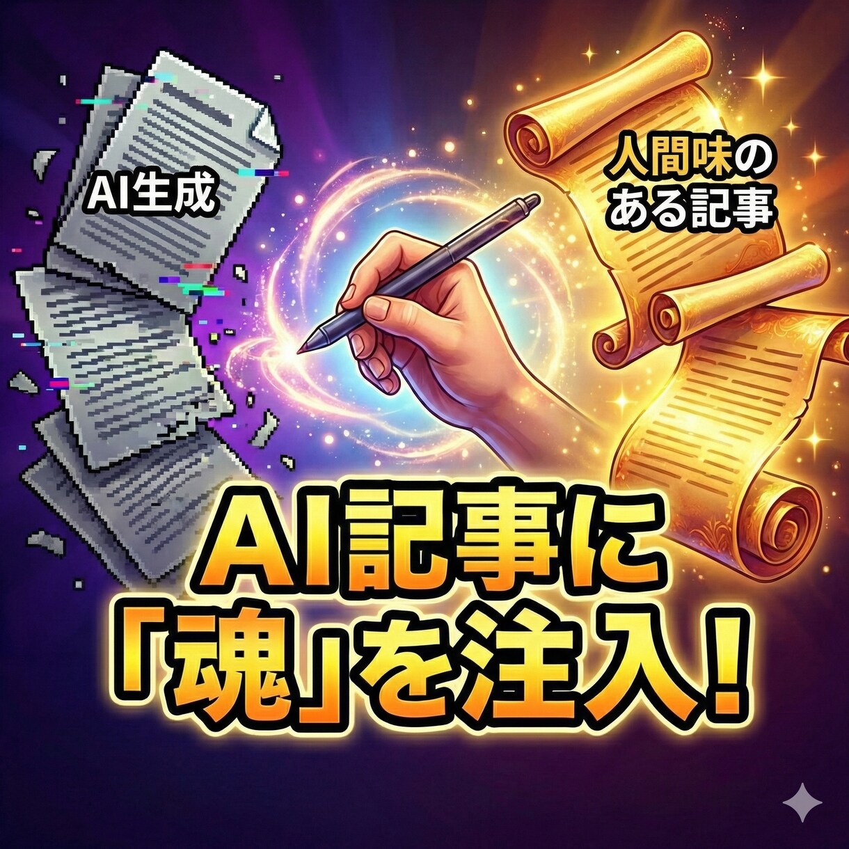 AIで生成した記事を手動リライトします AI記事に魂を注入して大量生産のお手伝い イメージ1