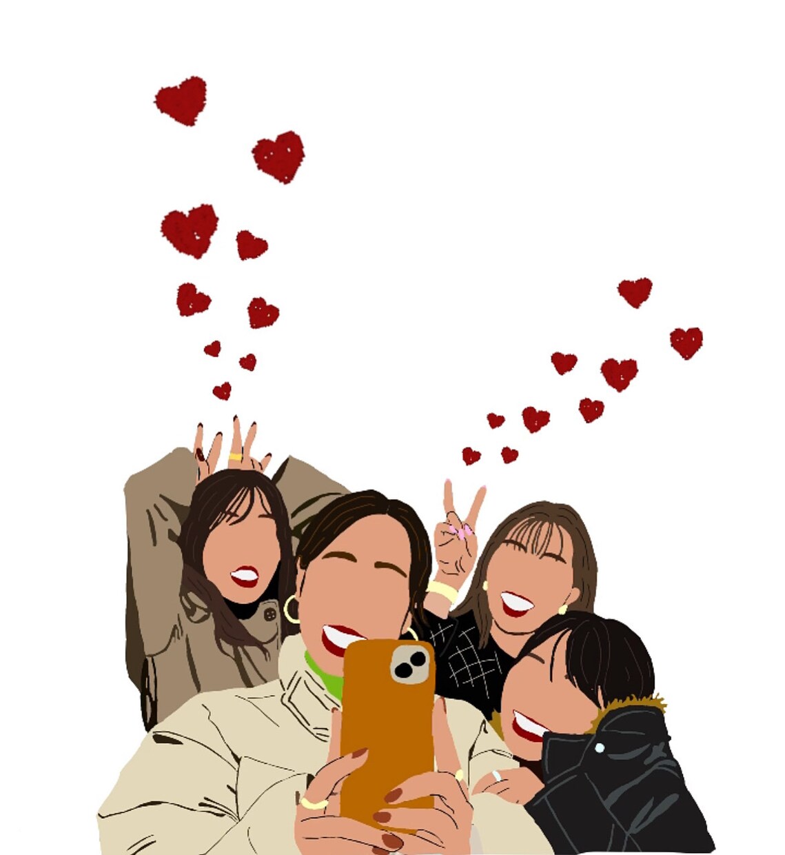 お気に入りの写真やイメージをイラストにます かわいいイラストをアイコンや待ち受けに！ イメージ1