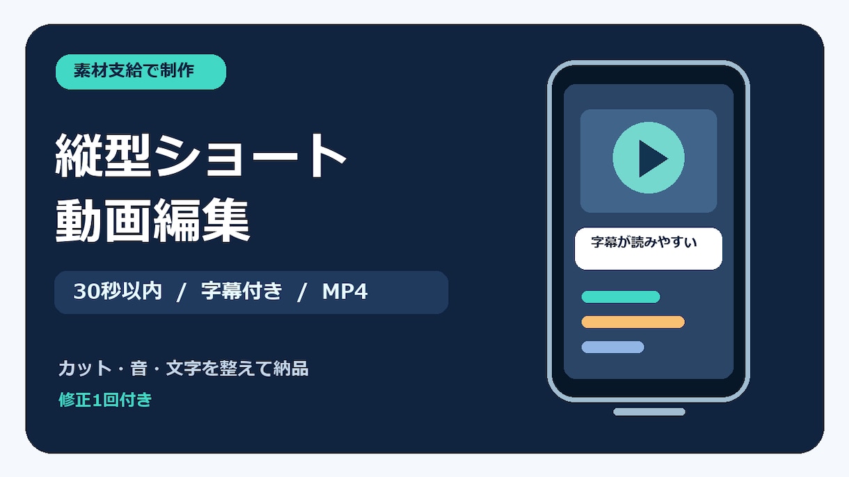 素材支給の2chショートを30秒編集します スカッと系対応・字幕と効果音・修正1回付き イメージ1