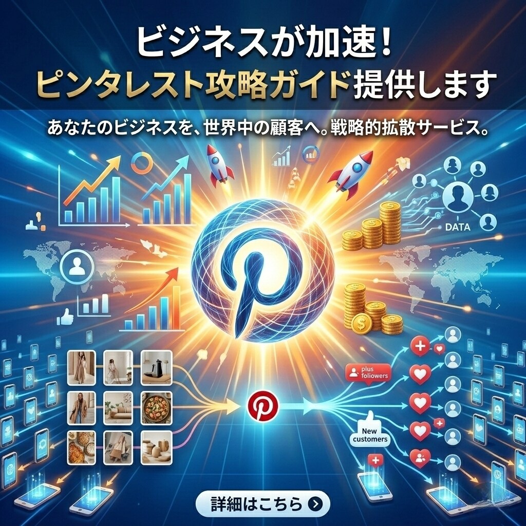 ビジネスが加速!ピンタレスト攻略ガイド提供します 初心者にオススメ!ピンタレスト歴4年のプロが送るガイド イメージ1