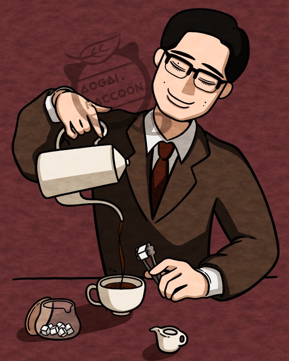 歴史人物やエッセイの人物を用途に合わせて描きます 絵本のようなおしゃれなテイスト。挿絵や表紙などに。 イメージ2