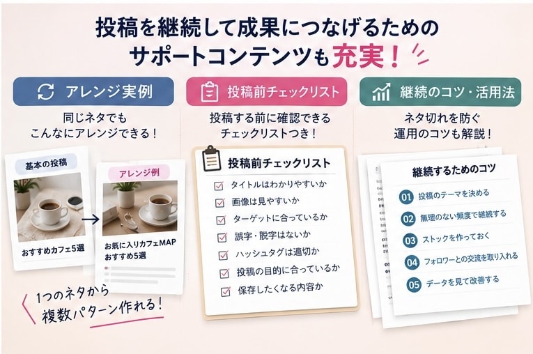 Instagram投稿テンプレート100選ます ネタ切れ防止＆そのまま使える投稿アイデア集 イメージ4