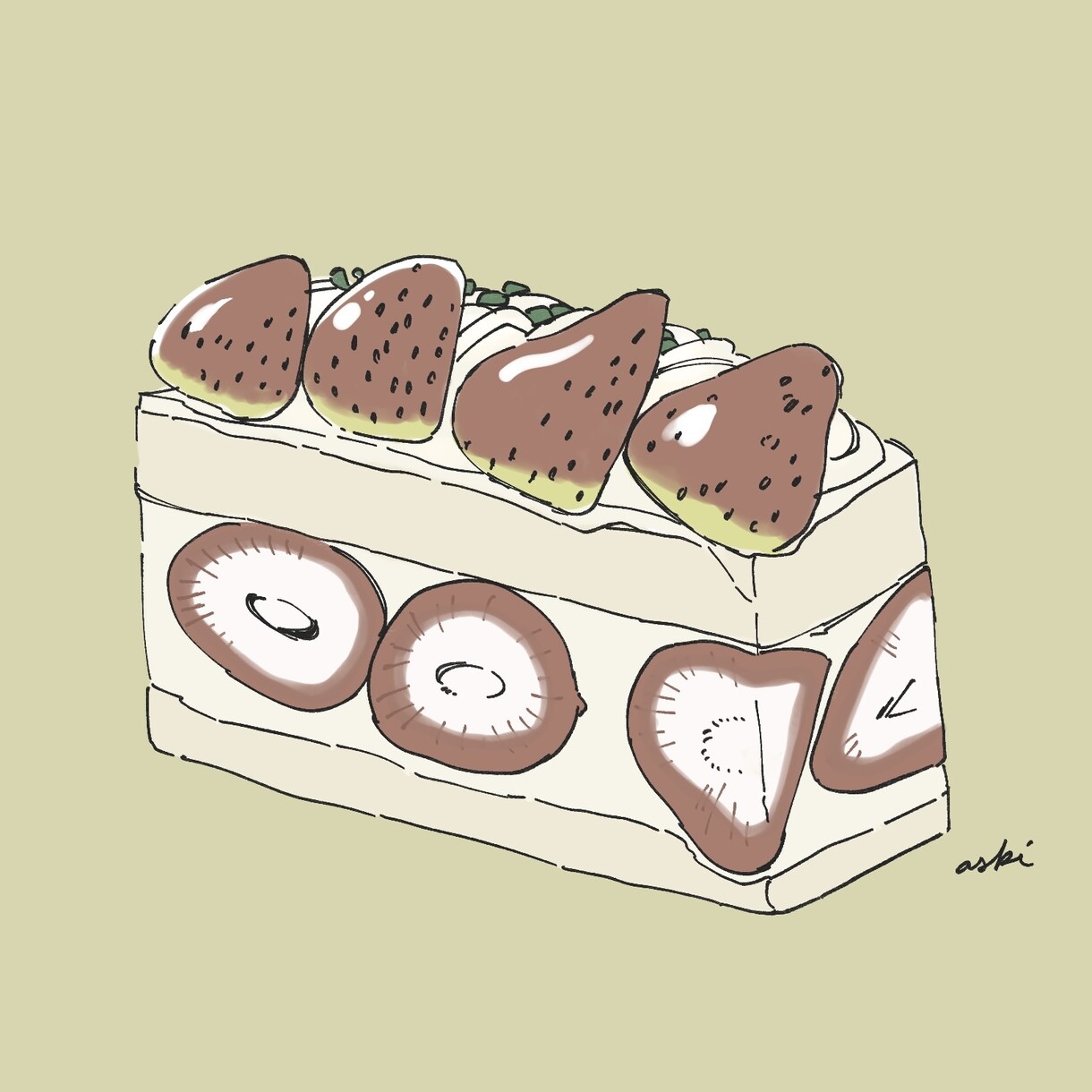 商用可！かわいい食べ物イラスト描きます スイーツもご飯もシンプルで見栄えするイラストに。 イメージ5