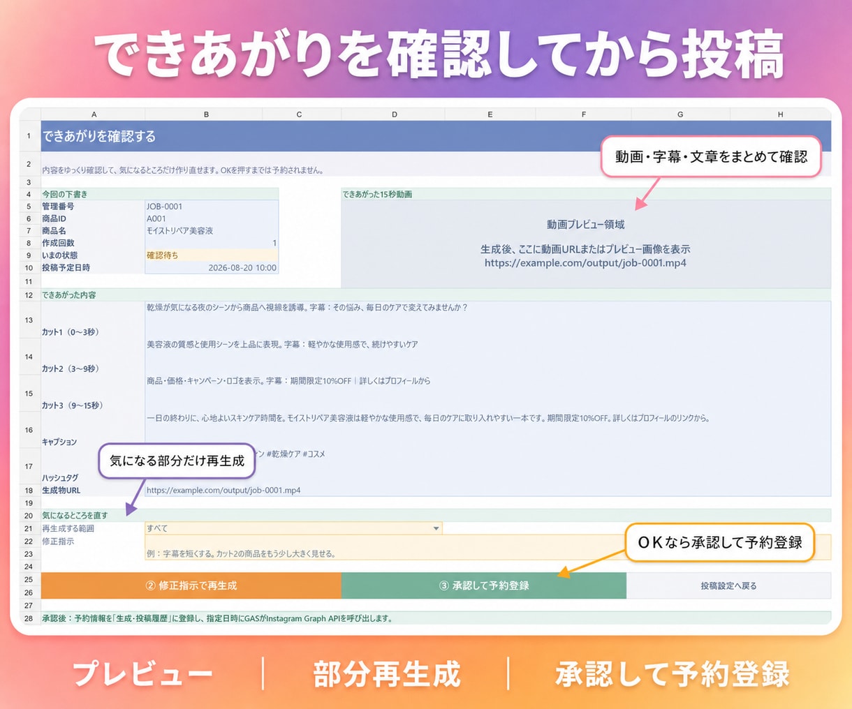 商品画像からインスタ用AIショート動画を生成します 画像1枚からInstagram簡単生成・予約投稿まで追加対応 イメージ3