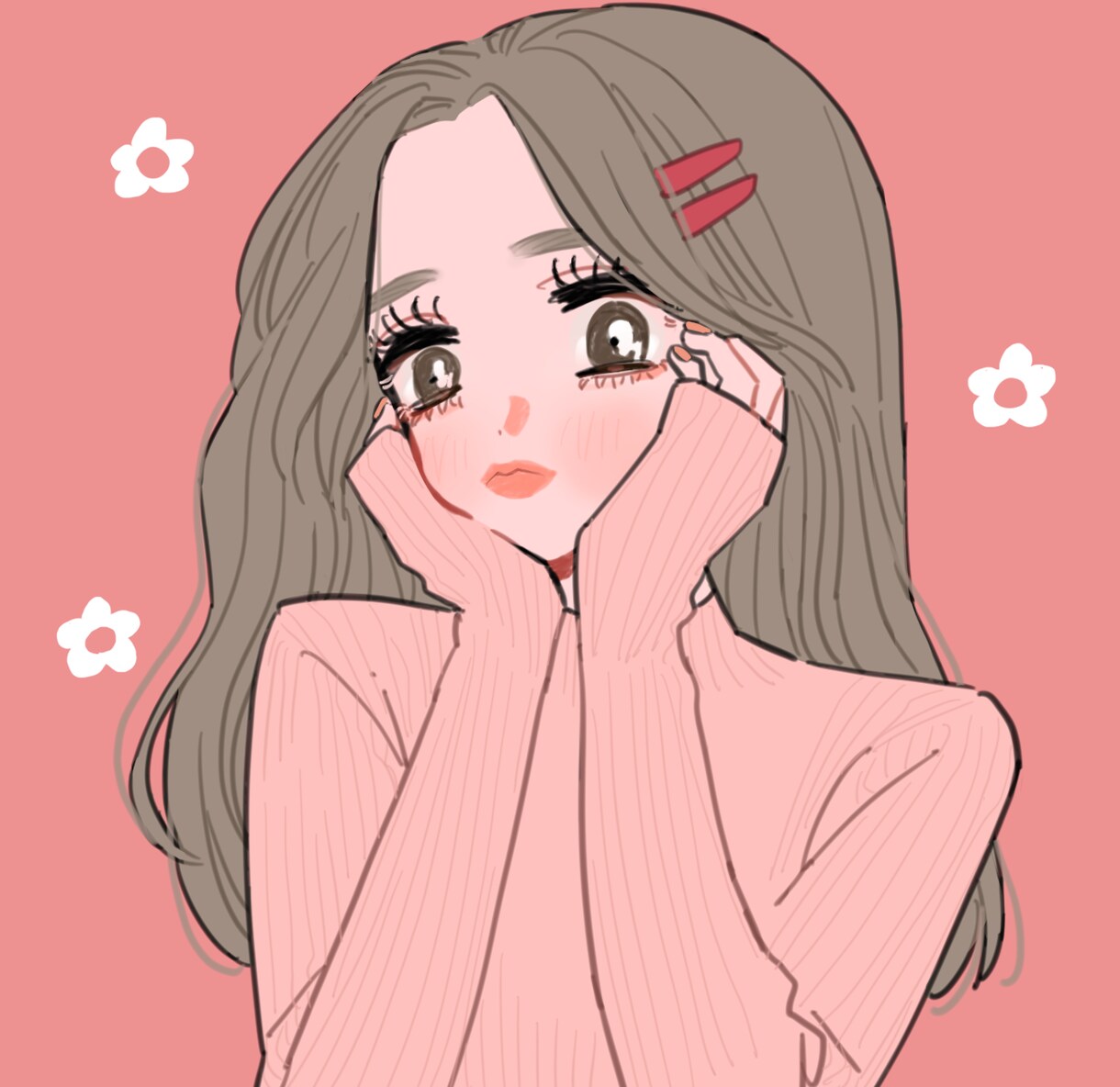 かわいくてお洒落なイラスト描きます アイコンやヘッダー等に使えるイラストです。 イメージ2