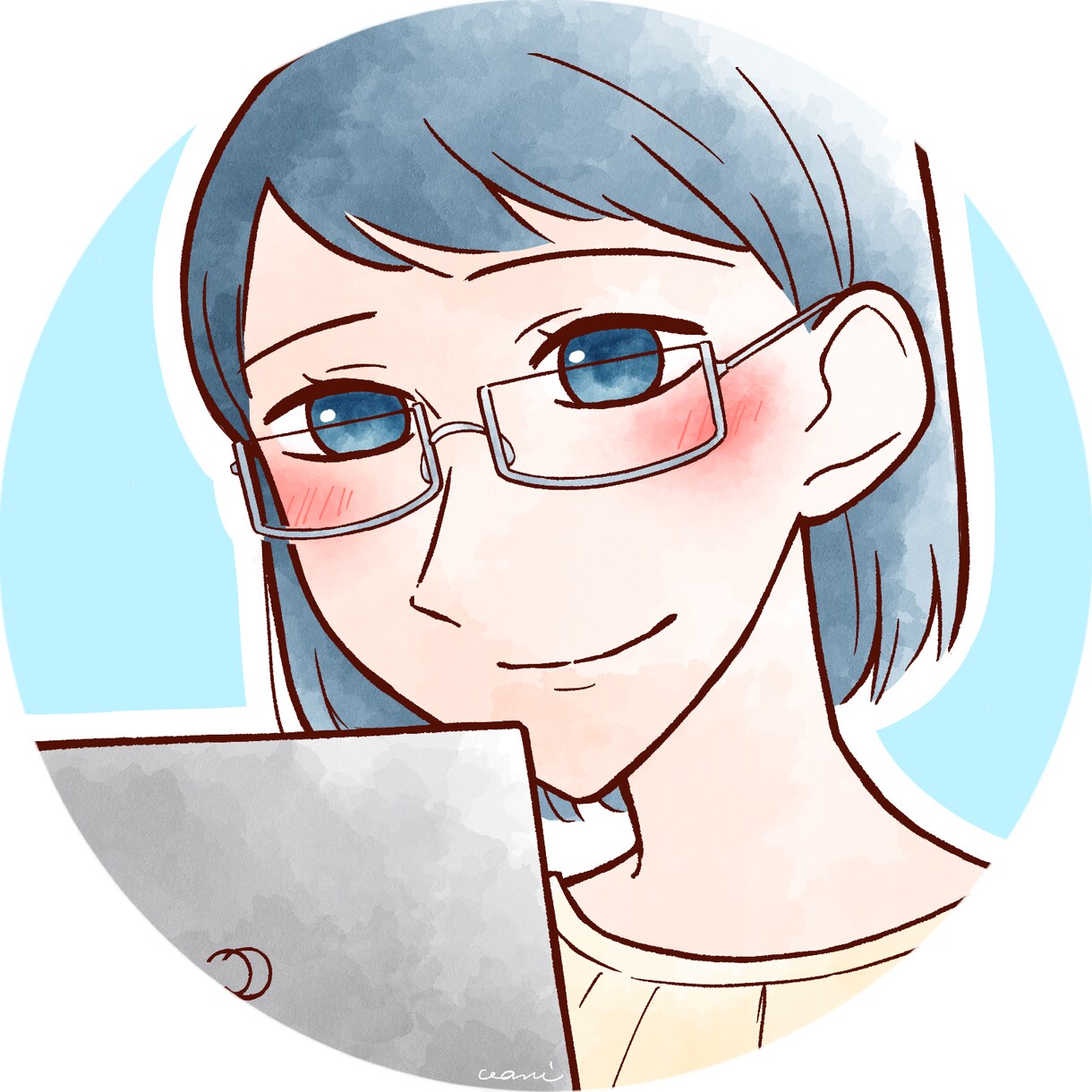 好印象な親しみやすいアイコンお描きします ビジネスにもおすすめな温かみのある水彩風イラスト イメージ4
