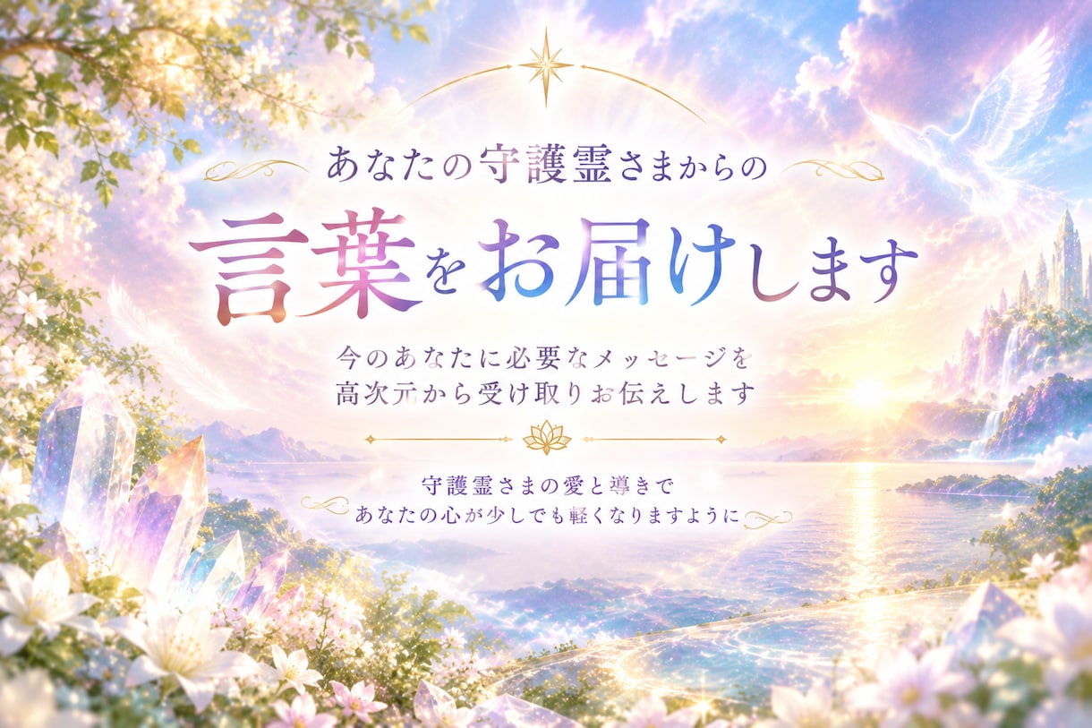 守護霊さまからの言葉をお届けします ワンコインであなたを霊視をします イメージ1