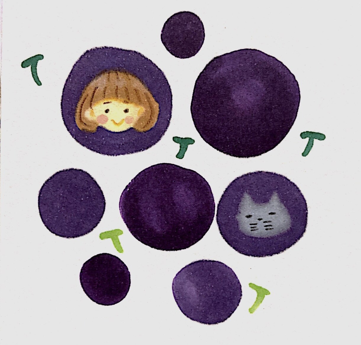 絵本に出てきそうなふわふわなイラストをお描きします 鑑賞用、思い出、贈り物などに絵はいかがでしょうか？ イメージ3