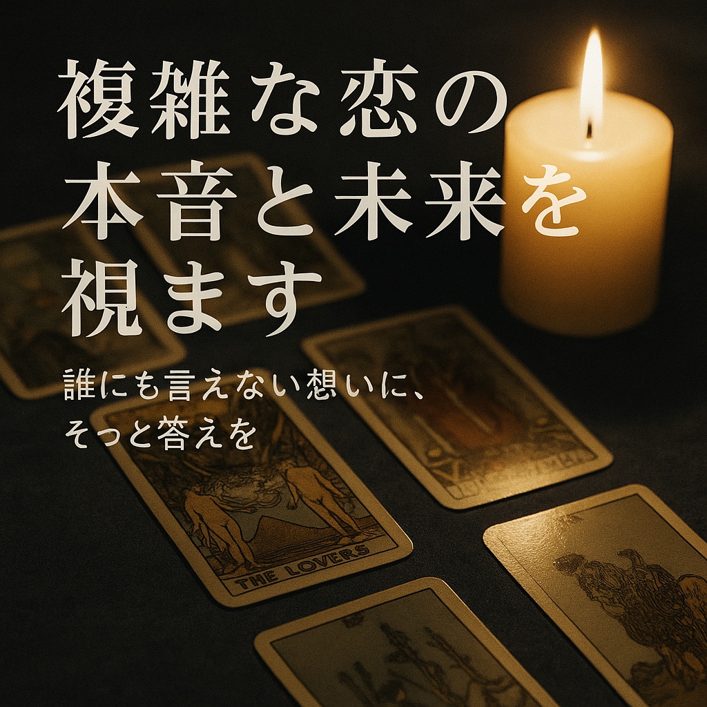 複雑な恋の本音と未来を視ます 苦しい恋の本音と未来を読み解きます イメージ2