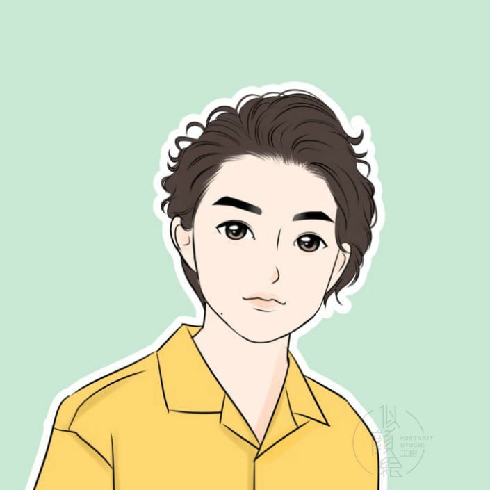 手描き感を残したかわいい似顔絵作成いたしますます 手描き感のあるかわいい似ていなくても良い似顔絵が欲しい方に イメージ3