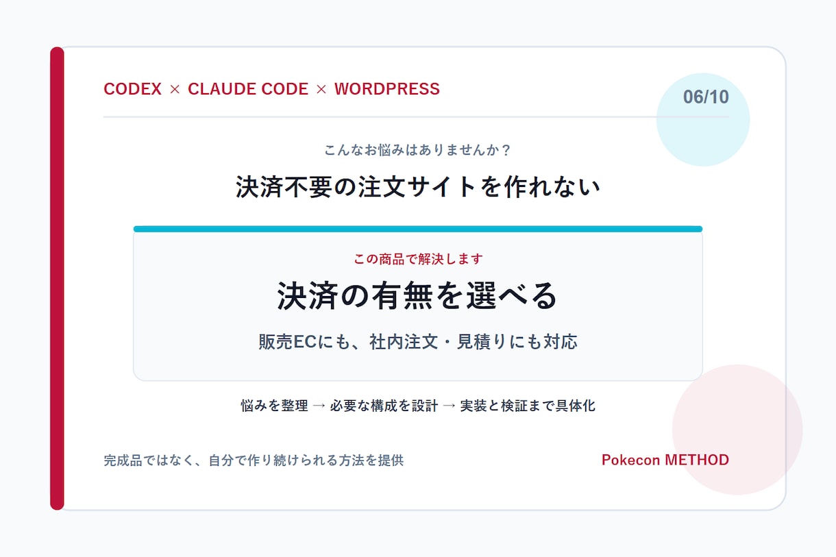 Codexで予約EC会員サイトを設計します 複雑な業務機能を分解して実装する方法を習得 イメージ6