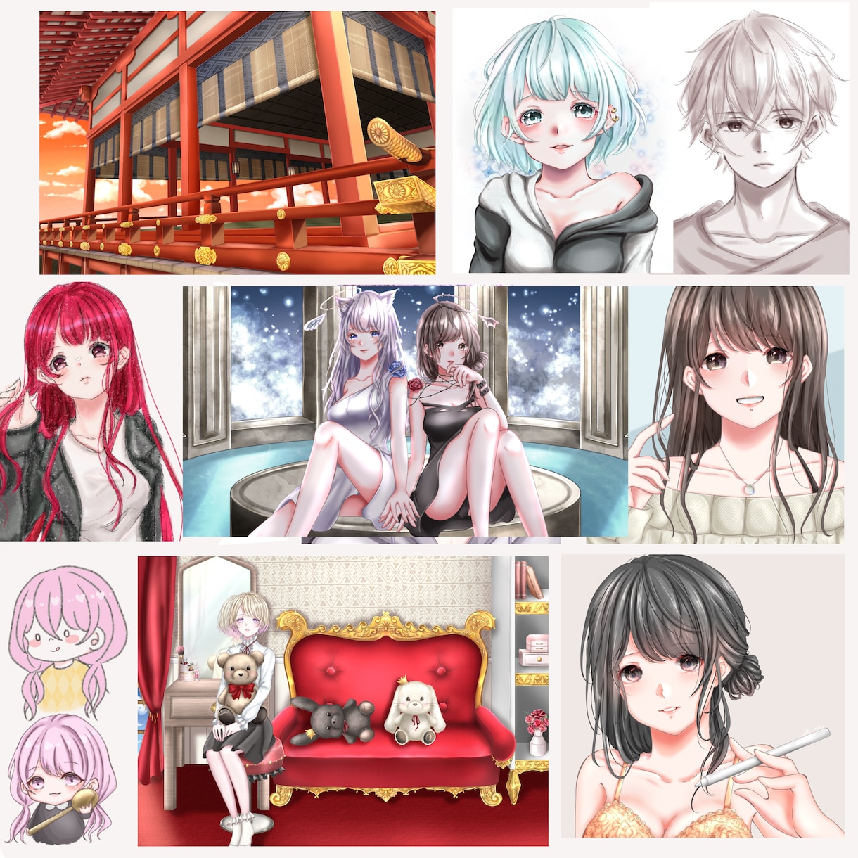 オリジナルイラスト描きます あなただけのオリジナルアイコン、イラスト作成致します！ イメージ7