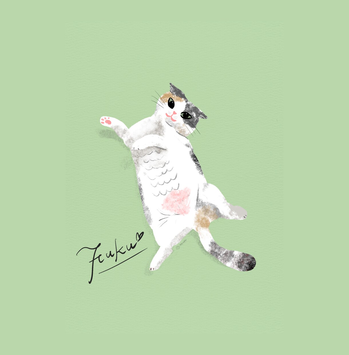 うちの子を「パステル水彩」で描きます 犬・猫・うさぎ｜お名前入り・印刷用データでお届け イメージ2