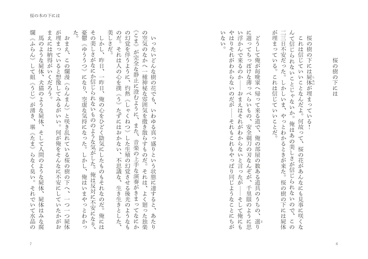InDesignで小説（同人誌）の組版いたします 100ページ3000円〜ご希望の文字組で対応いたします イメージ3