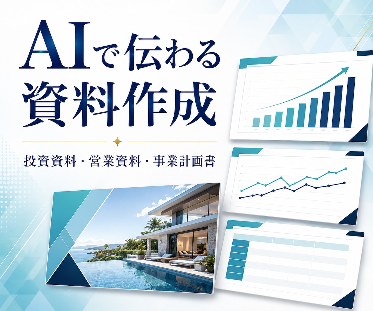 AIで伝わる投資：営業資料を作成します 収支分析からデザインまで一括対応します イメージ1