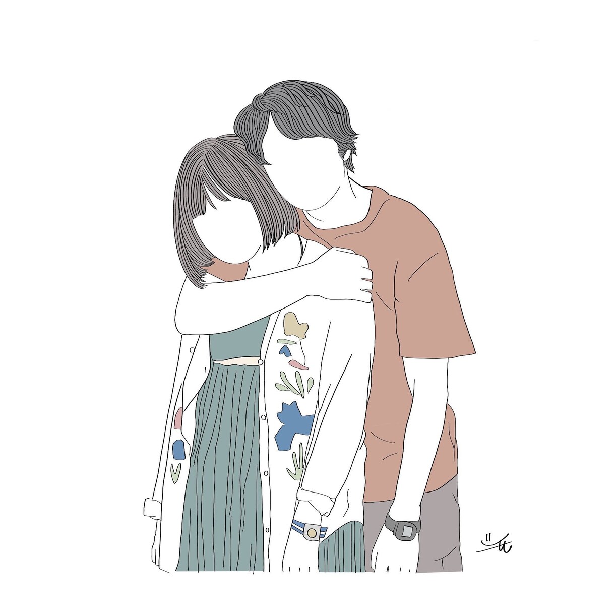 韓国風イラスト描きます せっかくの記念日にイラストを残しませんか？ イメージ7