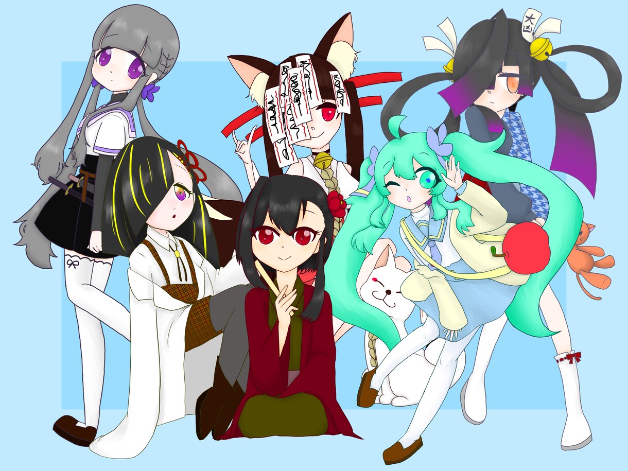 TRPG用立ち絵/コテキャシート作成します TRPG用立ち絵やコテキャシートの作成承ります！ イメージ1