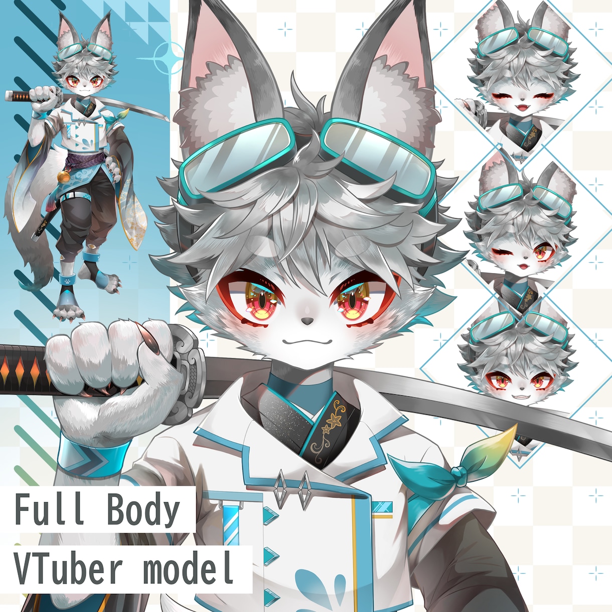 Vtuber全身制作します Animaze/VTubeStudio対応モデルの作成 イメージ3
