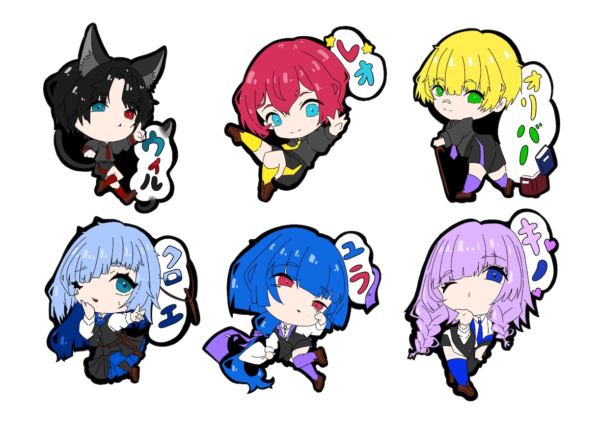 色々な方々向けのイラストを制作します キャラクターで、ミニキャラなどで個性を出そう。 イメージ8