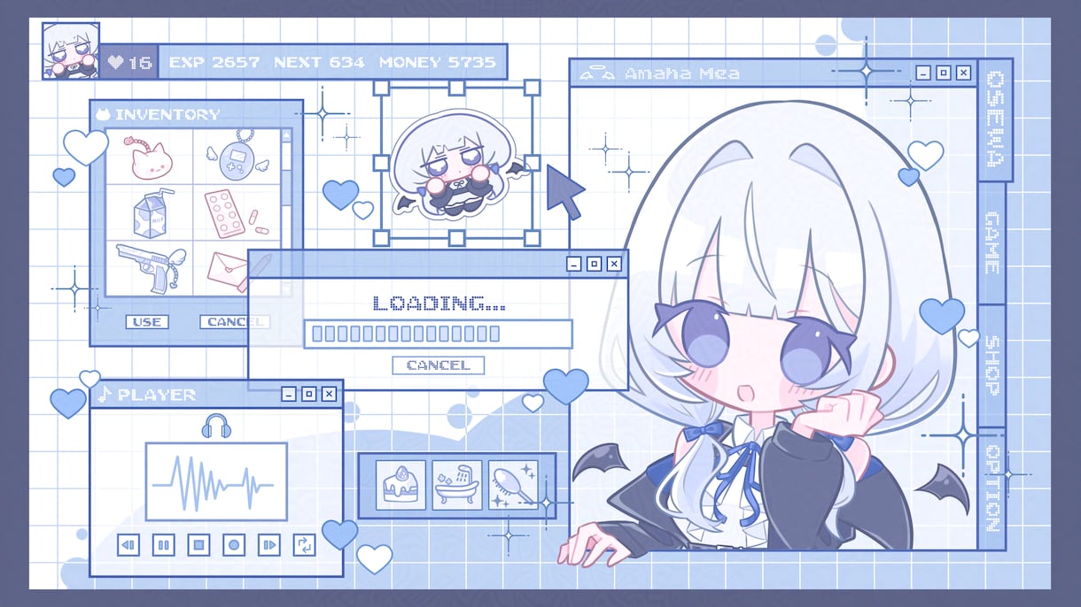 サブカルかわいい♡デフォルメイラスト制作します ♡背景デザイン／MV用イラストパーツ作成も承っております♡ イメージ9