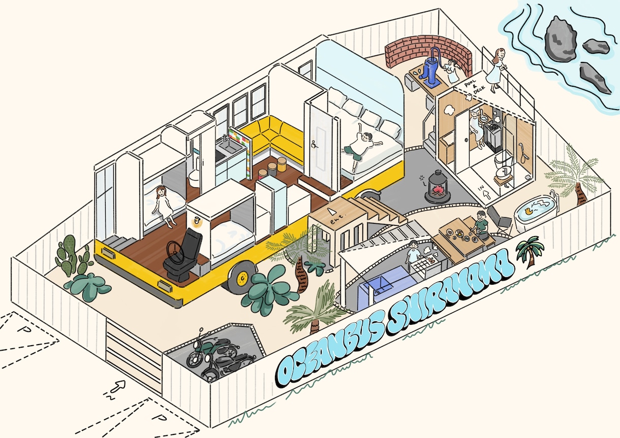 図面イラストや立体図の作成をします 建築士による図面イラスト作成です！ イメージ1