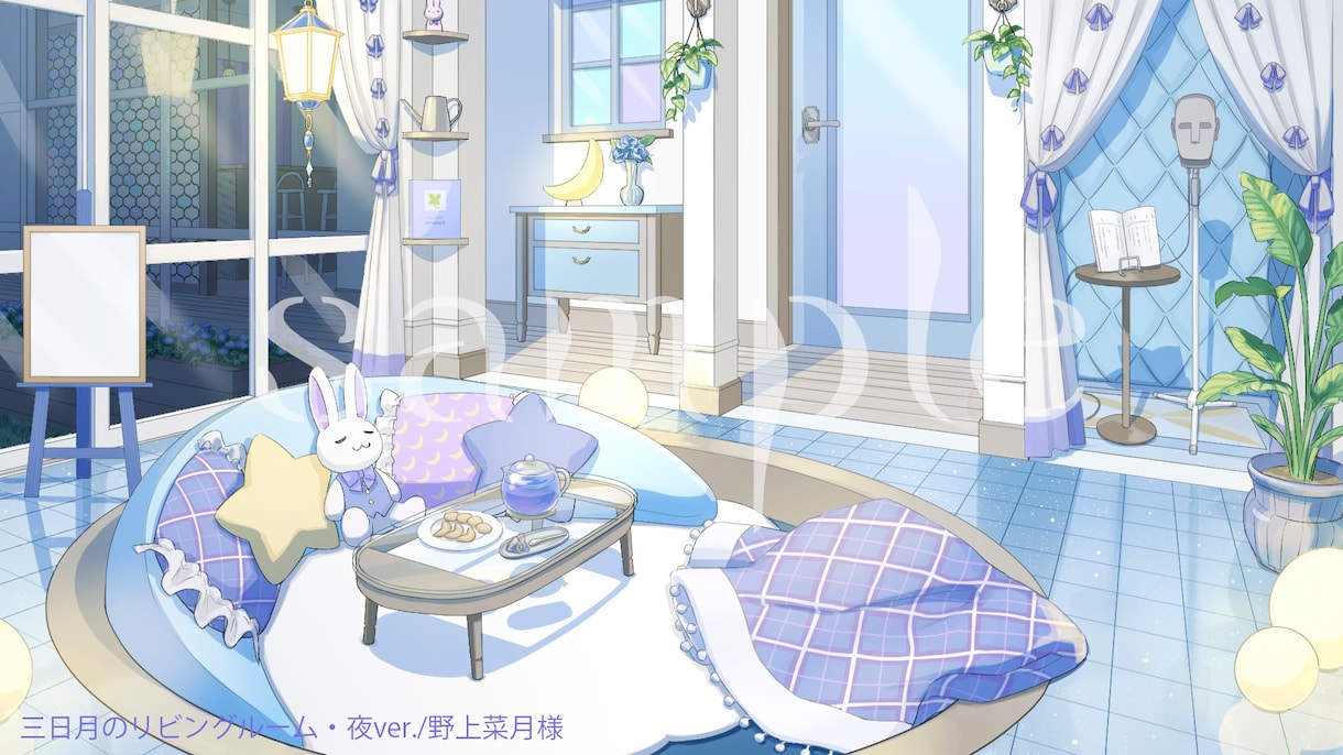 Vtuber様向け/あなただけのお部屋背景描きます 大手Vtuber事務所のご依頼実績有＊ループアニメーションも イメージ9