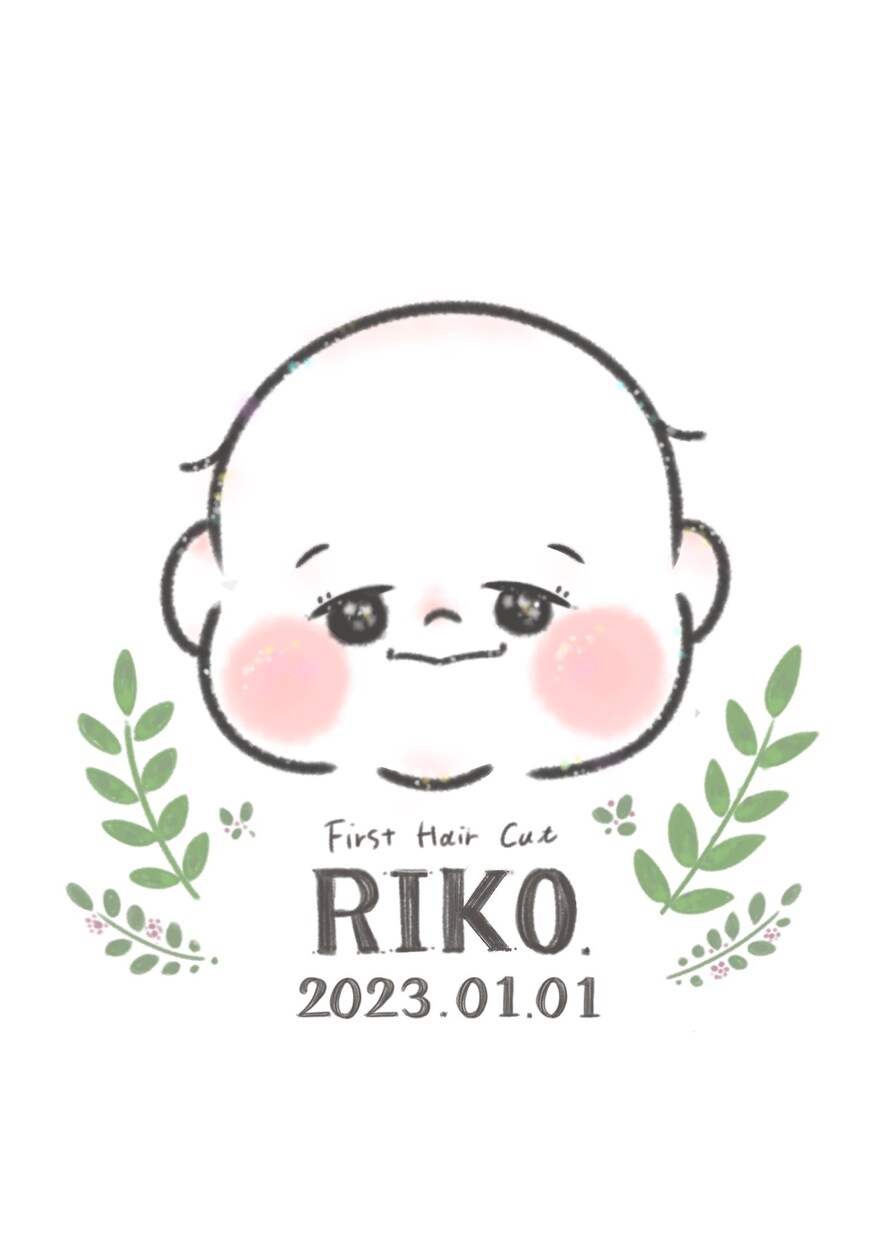 ファーストヘアカットお子様のかわいい瞬間描きます かわいい瞬間をご自宅用や、大切な方へのプレゼントに！！ イメージ5