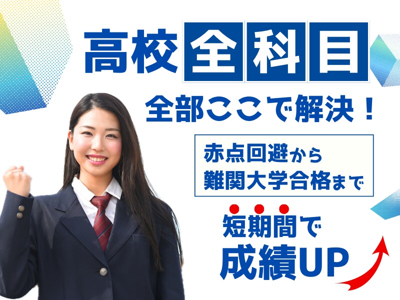 家庭教師/高校生/全科目全てここで解決できます 国語/数学/英語/地理/日本史/世界史/物理/化学/生物 イメージ1