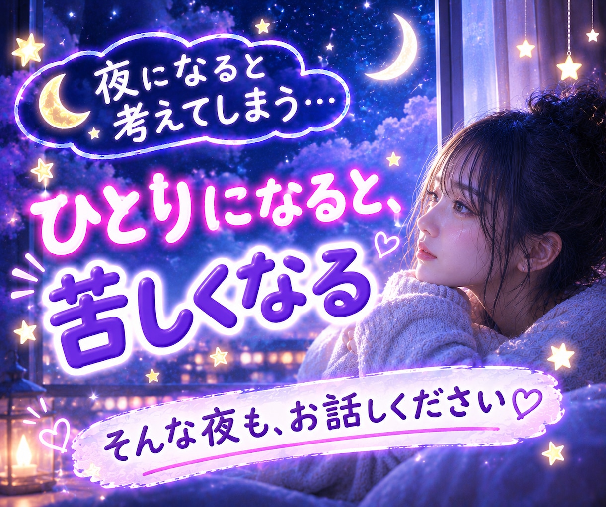 今すぐ泣きたいあなたの気持ちを優しく包み込みます 恋愛相談/人間関係/愚痴/不安/孤独/泣きたい夜/ストレス イメージ6