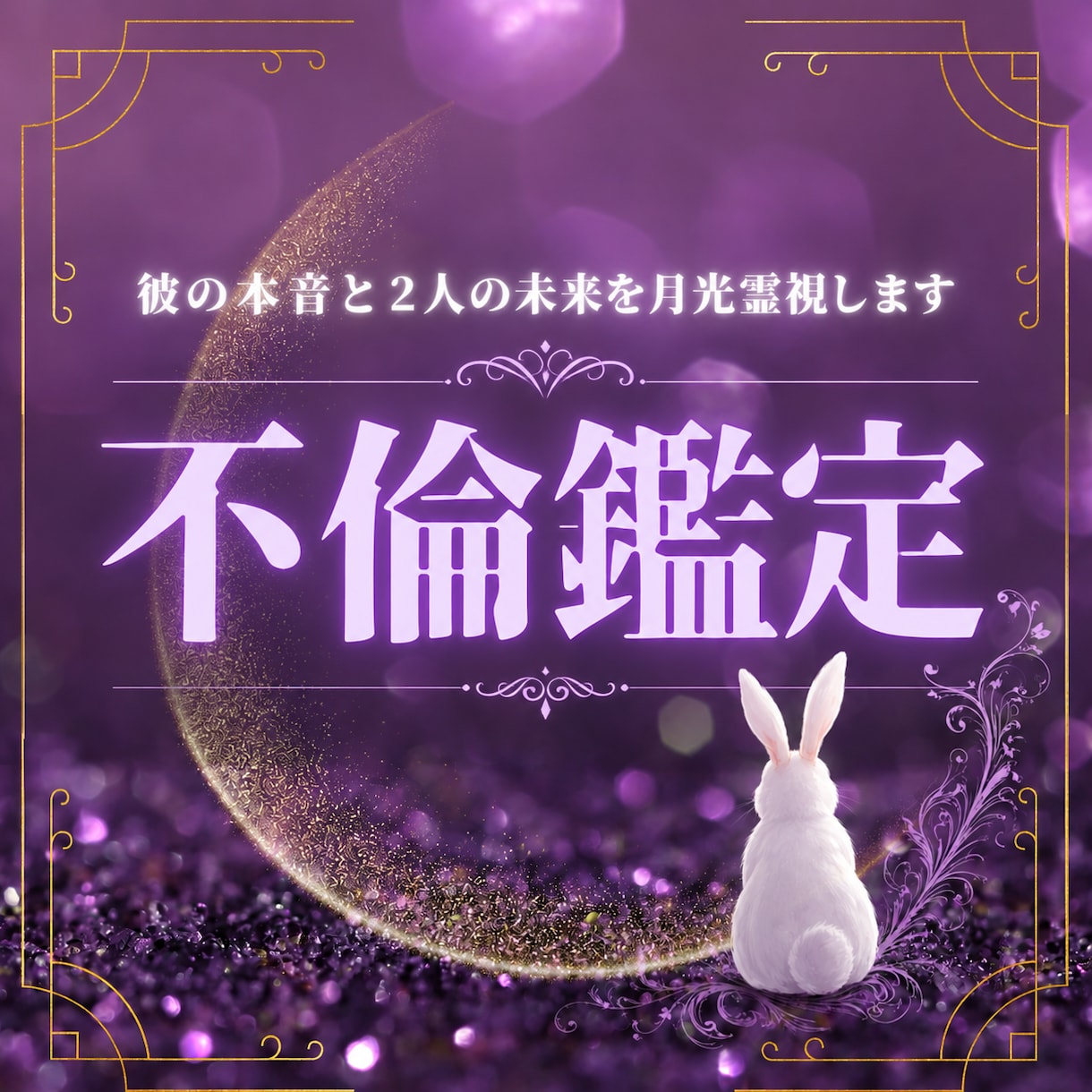 不倫鑑定｜彼の本音と2人の未来を月光霊視します 誰にも言えない恋だからこそ、月光霊視で心を丁寧に読み解きます イメージ1