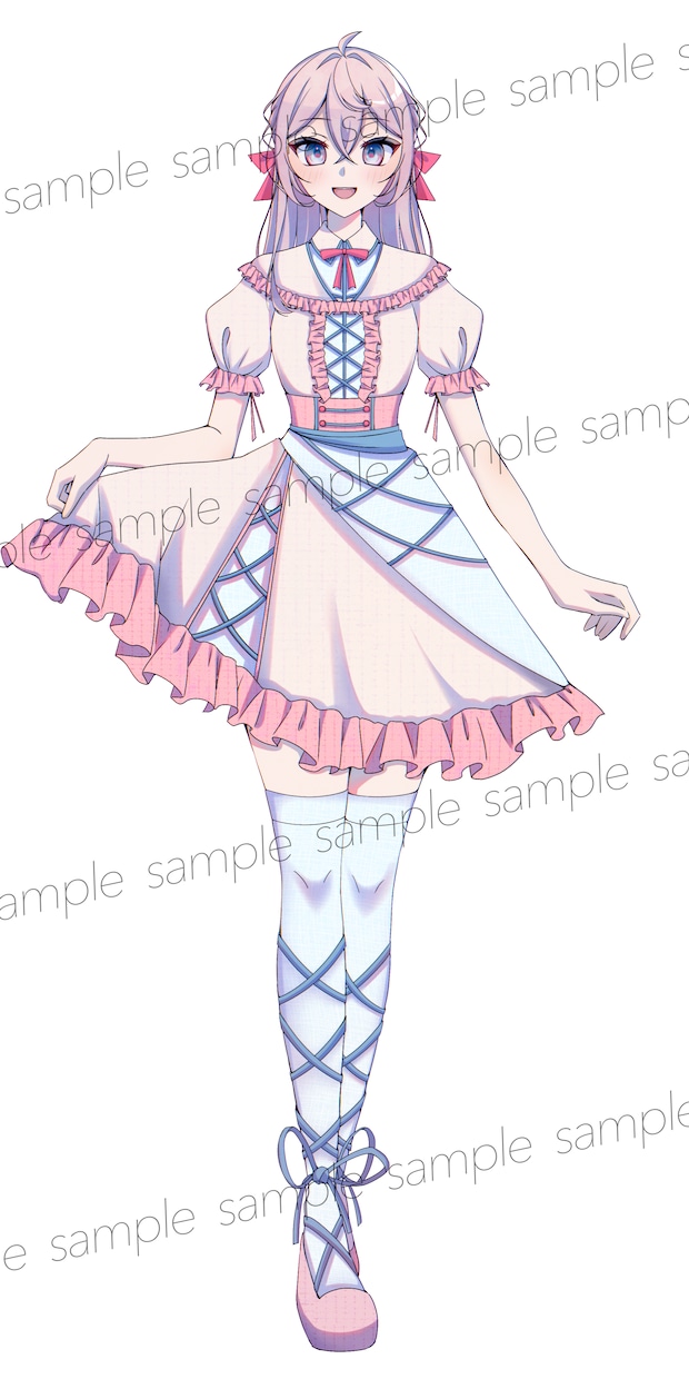 1点物！フリル女の子の立ち絵を販売します IRIAMやTRPGなど用途様々！ イメージ2