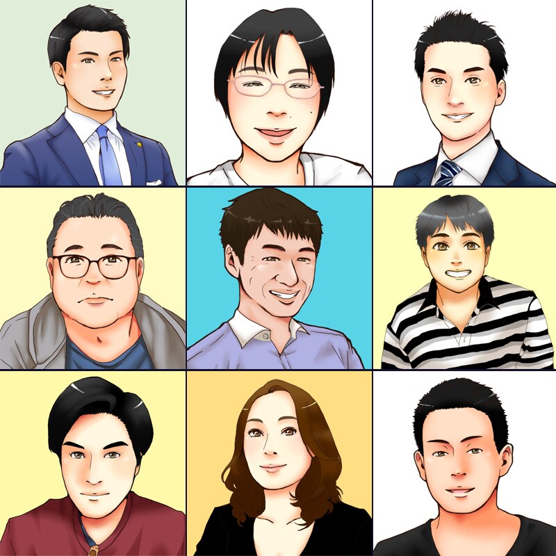 デフォルメした似顔絵アイコン描きます SNSやブログ・ココナラなどのプロフィールに最適です！ イメージ3