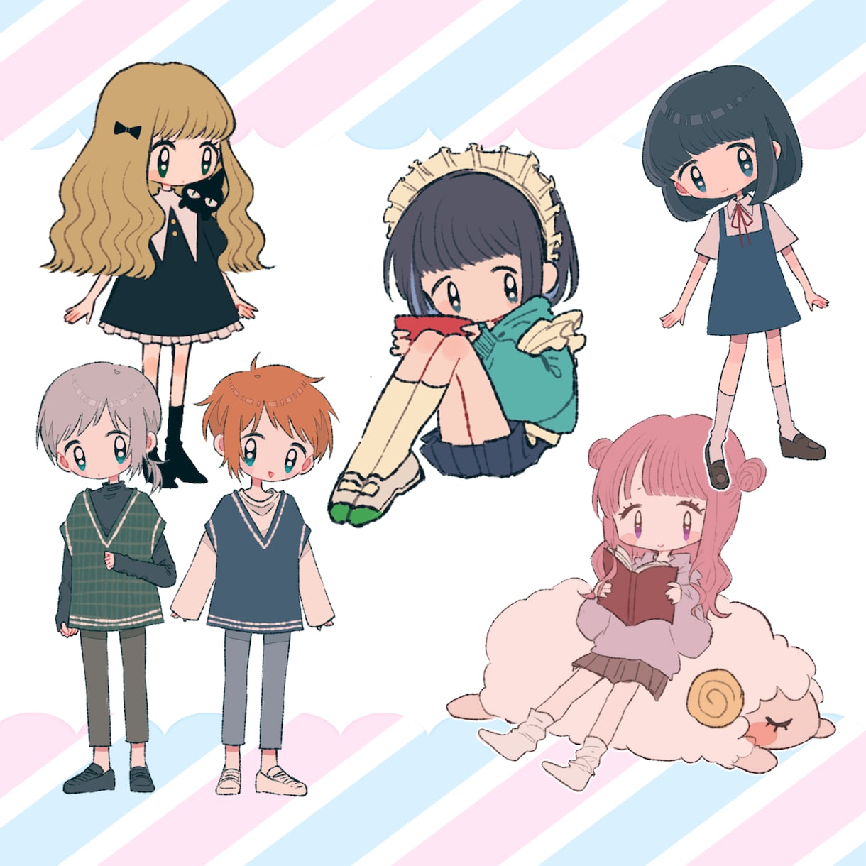 ゆるかわいい♡イラスト作成したします ♡♡今なら即日納品可能です♡♡ イメージ1