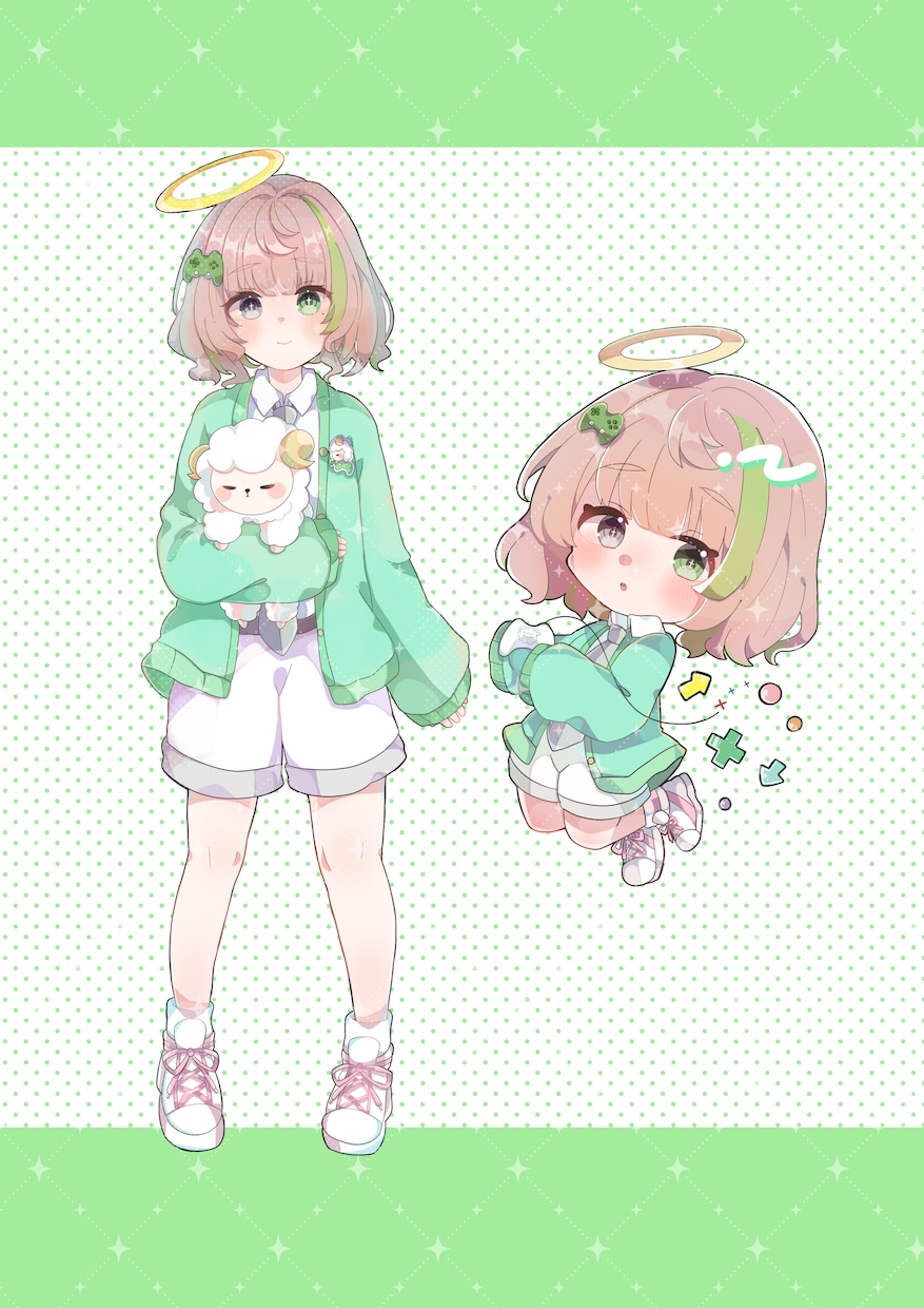 VTuber様向け立ち絵&SDイラスト描きます 3枠限定＊立ち絵&SDイラストのセットでお届けします！ イメージ3