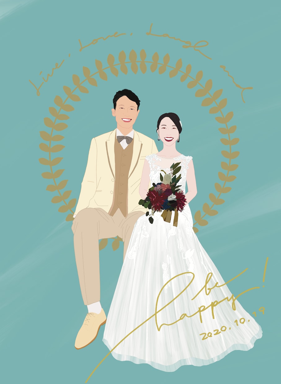 写真とイラストの中間のような似顔絵を描きます 「ちょうどいい似顔絵」をお探しの方へ。 イメージ7
