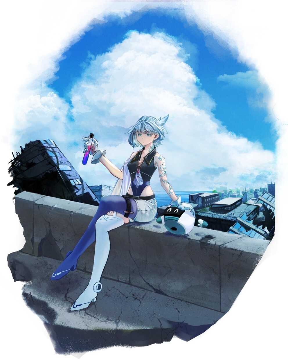 ストーリー性が感じられる絵が描けます アイコン、サムネイル、MVイラスト、キャラクターデザインなど イメージ6