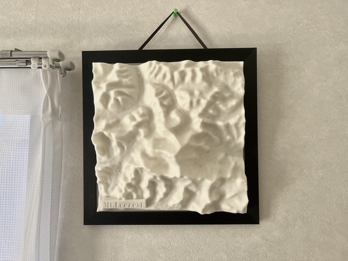 3Dデータと3Dプリンタで世界中の地形図作成します 日本国内では1m間隔の分解能、海外では30ｍ間隔の分解能 イメージ3