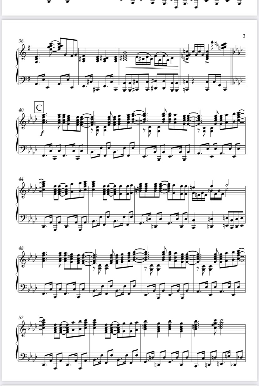耳コピ！アレンジ楽譜作ります 音大作曲出身のプロが、どんなジャンルでも制作致します。 イメージ6