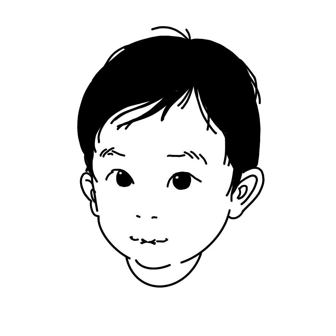 シンプルな似顔絵を描きます モノトーンでスタイリッシュ。名刺・SNSアイコンに。 イメージ4
