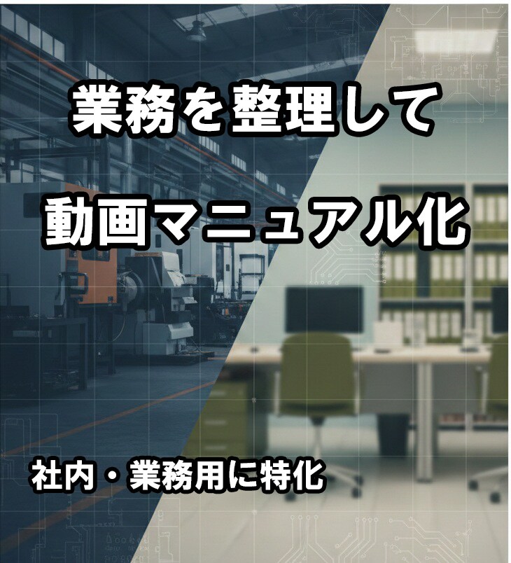 属人化している業務を整理し動画マニュアル化します 属人化を止め、誰でも回る仕組みに イメージ1